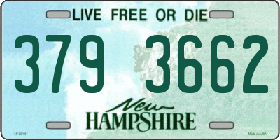 NH license plate 3793662