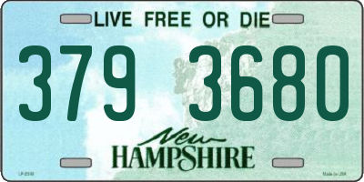 NH license plate 3793680