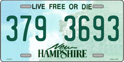 NH license plate 3793693