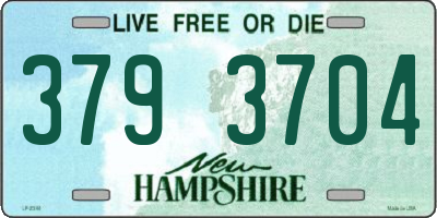 NH license plate 3793704