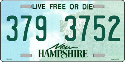 NH license plate 3793752