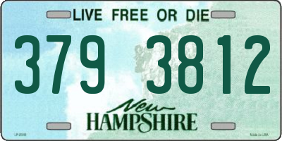 NH license plate 3793812