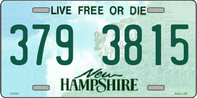 NH license plate 3793815