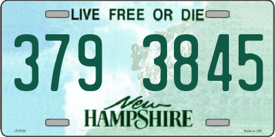 NH license plate 3793845