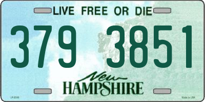 NH license plate 3793851