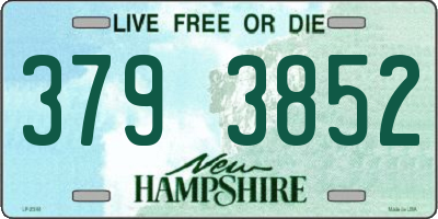 NH license plate 3793852