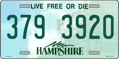 NH license plate 3793920