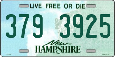 NH license plate 3793925