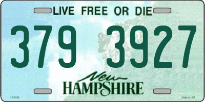 NH license plate 3793927
