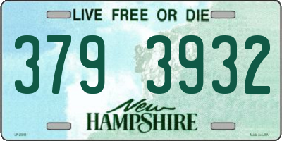 NH license plate 3793932