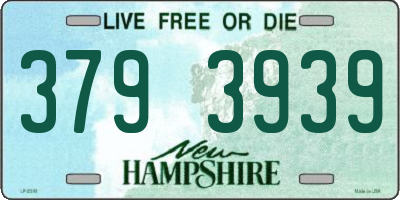 NH license plate 3793939