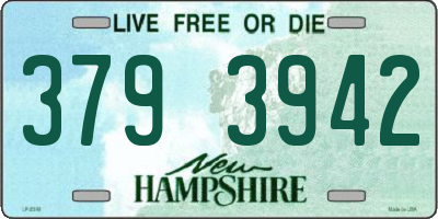 NH license plate 3793942