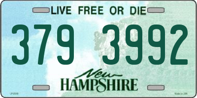 NH license plate 3793992
