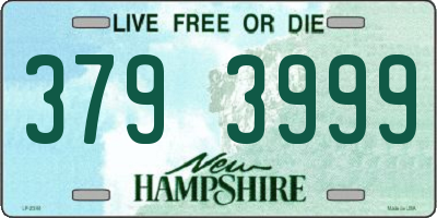 NH license plate 3793999