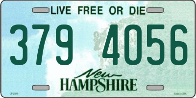 NH license plate 3794056