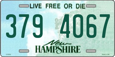 NH license plate 3794067