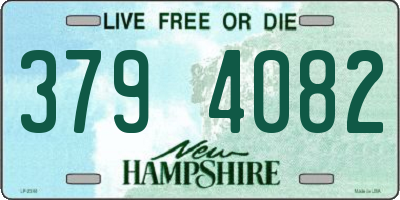 NH license plate 3794082