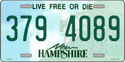 NH license plate 3794089