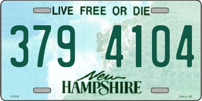 NH license plate 3794104