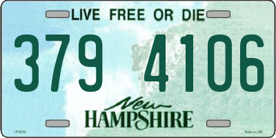 NH license plate 3794106