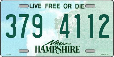 NH license plate 3794112