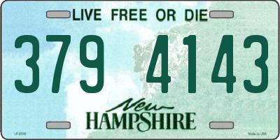 NH license plate 3794143