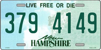 NH license plate 3794149