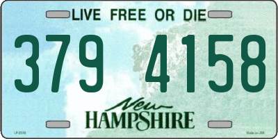 NH license plate 3794158