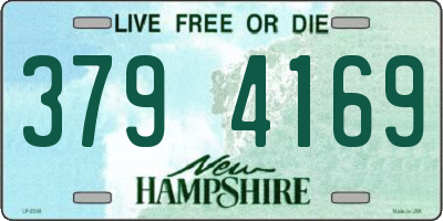 NH license plate 3794169