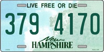 NH license plate 3794170