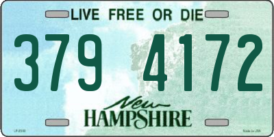 NH license plate 3794172