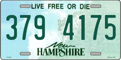 NH license plate 3794175
