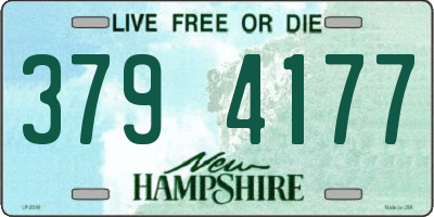 NH license plate 3794177