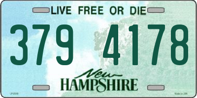 NH license plate 3794178