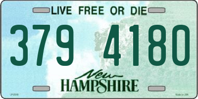 NH license plate 3794180