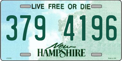 NH license plate 3794196