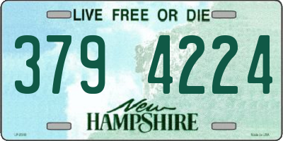 NH license plate 3794224