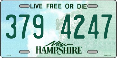 NH license plate 3794247