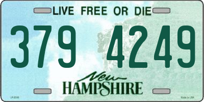 NH license plate 3794249