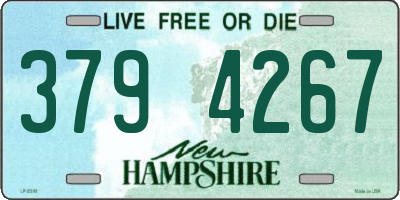 NH license plate 3794267