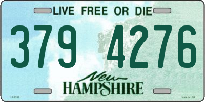 NH license plate 3794276