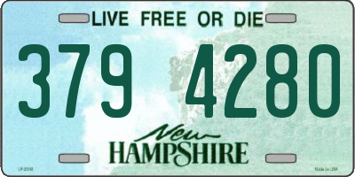 NH license plate 3794280