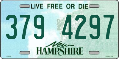 NH license plate 3794297