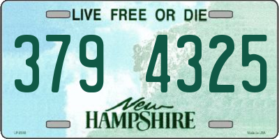 NH license plate 3794325