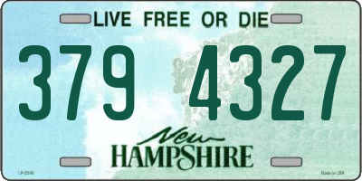 NH license plate 3794327