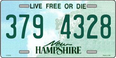 NH license plate 3794328