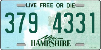 NH license plate 3794331