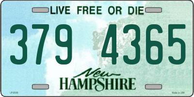 NH license plate 3794365