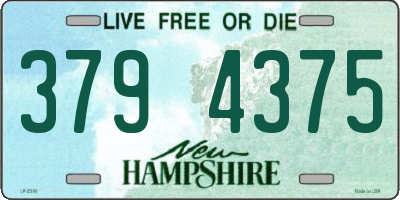 NH license plate 3794375