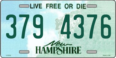 NH license plate 3794376